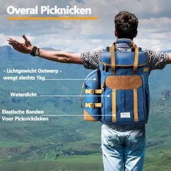 Cabinmax Koeltas - Koelrugzak - Picknick - Picknicktas Met Flessenhouder - Koelrugtas 24L - Olive Green -Kampeerclub 1200x1198 15