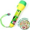 Kids Licensing Zaklamp Dino Voor Kinderen | Nachtlamp Dinosaurus LED + 10 Gratis Dino Stickers | Werkt Op 2 AA Batterijen | 16cm | FL03