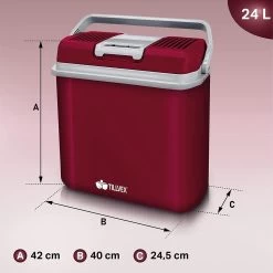 Tillvex- Koelbox, Coolbox, 24 Liter, Rood -Kampeerclub 1200x1199 5