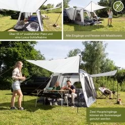 Skandika Pitea XL CROSS Tent – Koepeltenten - Autotent – Campingtent Voor SUV, Caddy, Auto, CUV - Voor Max. 4 Personen – Vrijstaand – Met/zonder Slaapcabine – Max. Stahoogte 230 Cm – 3000mm Waterkolom - 475 X 290 X 230 Cm (LxBxH) – Kamperen - Grijs 14 Skandika Pitea XL CROSS Tent – Koepeltenten - Autotent – Campingtent Voor SUV, Caddy, Auto, CUV - Voor Max. 4 Personen – Vrijstaand – Met/zonder Slaapcabine – Max. Stahoogte 230 Cm – 3000mm Waterkolom - 475 X 290 X 230 Cm (LxBxH) – Kamperen - Grijs -Kampeerclub 1200x1200 1332