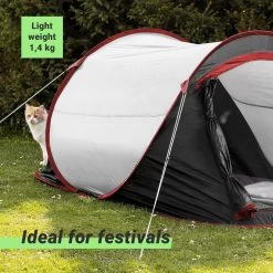 JEMIDI Tweepersoons Pop-up Tent - Opgooitent, Werptent Voor 2 Personen - Ideaal Als Festivaltent Of Kampeertent - Verschillende Kleuren -Kampeerclub 1200x1200 1354