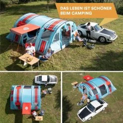 Skandika Gotland Tunneltent Voor 6 Personen, Grote Familietent In Racing-design, Ingenaaide Tentbodem, Waterdicht, 5000 Mm Waterkolom, Slaapcabine Met Scheidingswand, Muggennet (let Op, Komt Met Kleurfouten) -Kampeerclub 1200x1200 1399