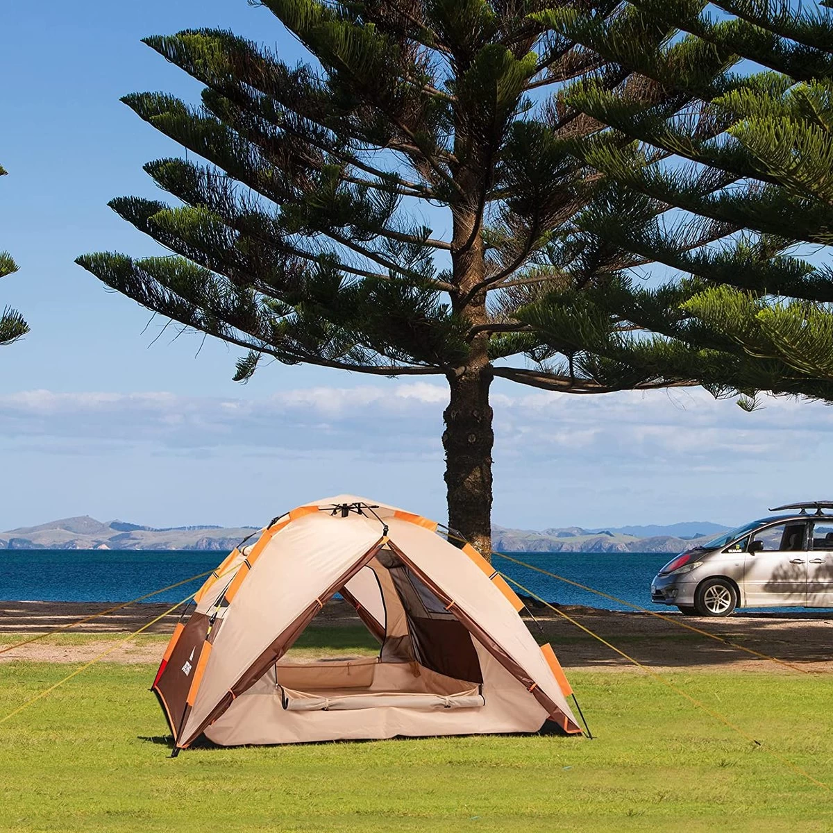 Merkloos Kamping Tent / Absolutely Waterproof, Lightweight Camping Tent With - Tent Ideal For Camping In The Garden, Dome Tent, 6 Merkloos Kamping Tent / Absolutely Waterproof, Lightweight Camping Tent With - Tent Ideal For Camping In The Garden, Dome Tent, - Afbeelding 6