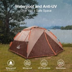 Merkloos Kamping Tent / Absolutely Waterproof, Lightweight Camping Tent With - Tent Ideal For Camping In The Garden, Dome Tent, 15 Merkloos Kamping Tent / Absolutely Waterproof, Lightweight Camping Tent With - Tent Ideal For Camping In The Garden, Dome Tent, -Kampeerclub 1200x1200 1431