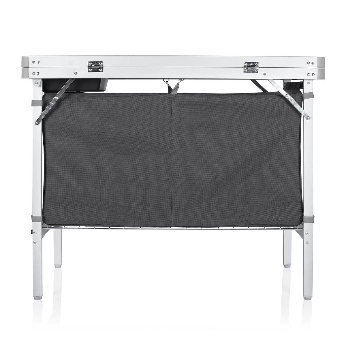 Campart Campingkeuken KI-0757 – Complete Keuken En Campingkast – Opvouwbaar En Inclusief Draagtas - Grijs 7 Campart Campingkeuken KI-0757 – Complete Keuken En Campingkast – Opvouwbaar En Inclusief Draagtas - Grijs - Afbeelding 7