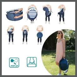 Babymoov Babyni Speelruimte & Extra Bedje Anti-UV FPS 50+ Marinière -Kampeerclub 1200x1200 1481