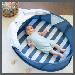 Babymoov Babyni Speelruimte & Extra Bedje Anti-UV FPS 50+ Marinière -Kampeerclub 1200x1200 1482