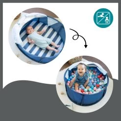 Babymoov Babyni Speelruimte & Extra Bedje Anti-UV FPS 50+ Marinière -Kampeerclub 1200x1200 1484