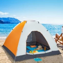 Relaxdays Strandtent Pop-up - Omkleedtent - 145x180 Cm - 2-3 Personen - Beachtent -compact - Oranje 14 Relaxdays Strandtent Pop-up - Omkleedtent - 145x180 Cm - 2-3 Personen - Beachtent -compact - Oranje -Kampeerclub 1200x1200 1498