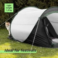 JEMIDI Tweepersoons Pop-up Tent - Opgooitent, Werptent Voor 2 Personen - Ideaal Als Festivaltent Of Kampeertent - Verschillende Kleuren -Kampeerclub 1200x1200 1515