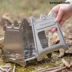 Innovagoods INKLAPBARE STALEN CAMPINGOVEN FLAMET - Camping Oven - Mini Oven - Camping Oventje - Oventje Camping - Mini Oven Vrijstaand - Mini Oventje -Kampeerclub 1200x1200 1628