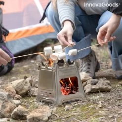 Innovagoods INKLAPBARE STALEN CAMPINGOVEN FLAMET - Camping Oven - Mini Oven - Camping Oventje - Oventje Camping - Mini Oven Vrijstaand - Mini Oventje -Kampeerclub 1200x1200 1630