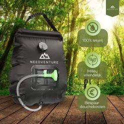 Needventure Solar Douche - Camping Douchezak - Buiten Douche - Tuindouche - Inclusief Thermometer - Waterzak Met Douchekop - 20L - Zwart 17 Needventure Solar Douche - Camping Douchezak - Buiten Douche - Tuindouche - Inclusief Thermometer - Waterzak Met Douchekop - 20L - Zwart -Kampeerclub 1200x1200 1741