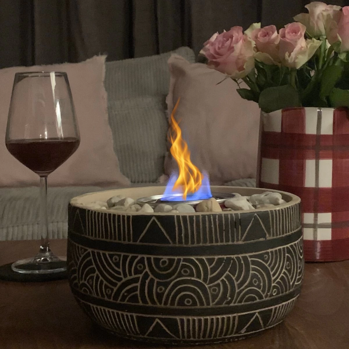 Merkloos Uren Gezelligheid Op Tafel | Licht Kachel | Tafelhaard | Duurzaam Geproduceerd | Verwarming | Modieuze Kachel | Tafelhaard Binnen En Buiten | Bloempot Kachel Met Steentjes | Tafelvuur Voor Binnen En Buiten | Brandgel Haard Met Natuurstenen 3 Merkloos Uren Gezelligheid Op Tafel | Licht Kachel | Tafelhaard | Duurzaam Geproduceerd | Verwarming | Modieuze Kachel | Tafelhaard Binnen En Buiten | Bloempot Kachel Met Steentjes | Tafelvuur Voor Binnen En Buiten | Brandgel Haard Met Natuurstenen - Afbeelding 3