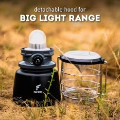 Favour L0944 Retro LED Lantaarn Hoog Vermogen 1300 Lumen, Vintage Design, Tuinlantaarn, Camping Lamp, Stormlantaarn Kleurtemperatuur Instelbaar Warm Wit Tot Koel Wit, Traploos Dimbaar Incl. Kaarslichtstand -Kampeerclub 1200x1200 1778