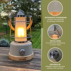 Skandika Kiruna LED-Lamp – Tentlampen – Campinglampen – Buiten Lantaarn – Buitenverlichting – Buiten Lamp - Retro Outdoor Camping Lamp Met Powerbank, Traploos Dimbaar, Draadloos, Oplaadbare Batterij, USB, Warm En Koud Wit, 75h Lichtduur – Beige 16 Skandika Kiruna LED-Lamp – Tentlampen – Campinglampen – Buiten Lantaarn – Buitenverlichting – Buiten Lamp - Retro Outdoor Camping Lamp Met Powerbank, Traploos Dimbaar, Draadloos, Oplaadbare Batterij, USB, Warm En Koud Wit, 75h Lichtduur – Beige -Kampeerclub 1200x1200 1797
