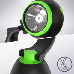 B.K.Licht - LED Kampeerlamp - Zaklamp - 3 In 1 Zaklantaarn Voor Kinderen - Tafellamp - Tentlamp - Opvouwbaar - Zwart Groen - 140 Lumen - IP20 -Kampeerclub 1200x1200 1799