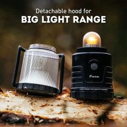 Favour L1061 Camping Lamp LED, 875 Lumen, IP64, Waterdicht, Draagbare Kampeerlamp, Tentlamp, Schokbestendig, 4 Verschillende Lichtmodi Incl Kaarslicht-modus, Afneembaar Deksel, Handig & Compact Formaat -Kampeerclub 1200x1200 1847