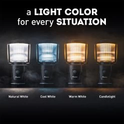 Favour L1061 Camping Lamp LED, 875 Lumen, IP64, Waterdicht, Draagbare Kampeerlamp, Tentlamp, Schokbestendig, 4 Verschillende Lichtmodi Incl Kaarslicht-modus, Afneembaar Deksel, Handig & Compact Formaat -Kampeerclub 1200x1200 1851