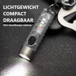 JGS Mini Zaklamp-Led-400 Lumen-USB-C-Oplaadbaar-Sleutelhanger-multifunctioneel-JGS Multicard -Kampeerclub 1200x1200 1892