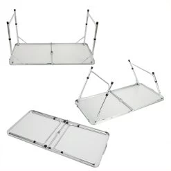Casaria Campingtafel – Inklapbaar Verstelbaar - 120x60x70 Cm Grijs -Kampeerclub 1200x1200 194