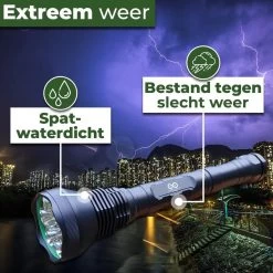 Ultra Krachtige Zaklamp - 10000 Lumen - 9 LED - Waterproof IP-54 - By Unlimited Products -Kampeerclub 1200x1200 1977