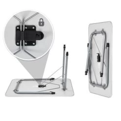 TecTake - Campingtafel - Inklapbaar, Afmetingen 80 X 60 X 68 Cm - 402173 -Kampeerclub 1200x1200 198