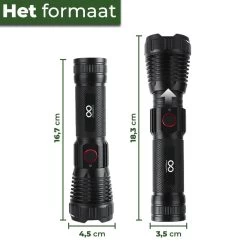 Unlimited Products Militaire Zaklamp LED Oplaadbaar - 2000 Lumen - IP68 Waterdicht - Hard Case Opbergdoos -Kampeerclub 1200x1200 1990