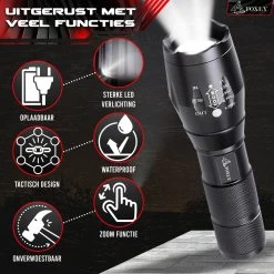 FOXLY 2 X Militaire LED Zaklamp (inclusief Batterij En Oplader) - Waterproof - Schokbestendig - Opbergdoos - 2 Stuks -Kampeerclub 1200x1200 1994