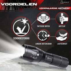 FOXLY 2 X Militaire LED Zaklamp (inclusief Batterij En Oplader) - Waterproof - Schokbestendig - Opbergdoos - 2 Stuks -Kampeerclub 1200x1200 1995