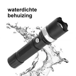 Zaklamp LED Oplaadbaar - Complete Set Met Lader En Autolader - Zoom En Stroboscoop Functies - Waterdicht 15 Zaklamp LED Oplaadbaar - Complete Set Met Lader En Autolader - Zoom En Stroboscoop Functies - Waterdicht -Kampeerclub 1200x1200 2045