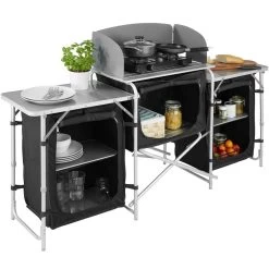Tectake - Campingkeuken Afm. 97 X 47,5 X 78cm Zwart - 403348 -Kampeerclub 1200x1200 206