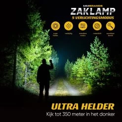 MM Brands Zaklamp - Militaire Schijnwerper - LED Zaklamp - Ook Voor Kinderen - Waterproof - 800 Lumen - 1km - 5 Standen - 2x -Kampeerclub 1200x1200 2121