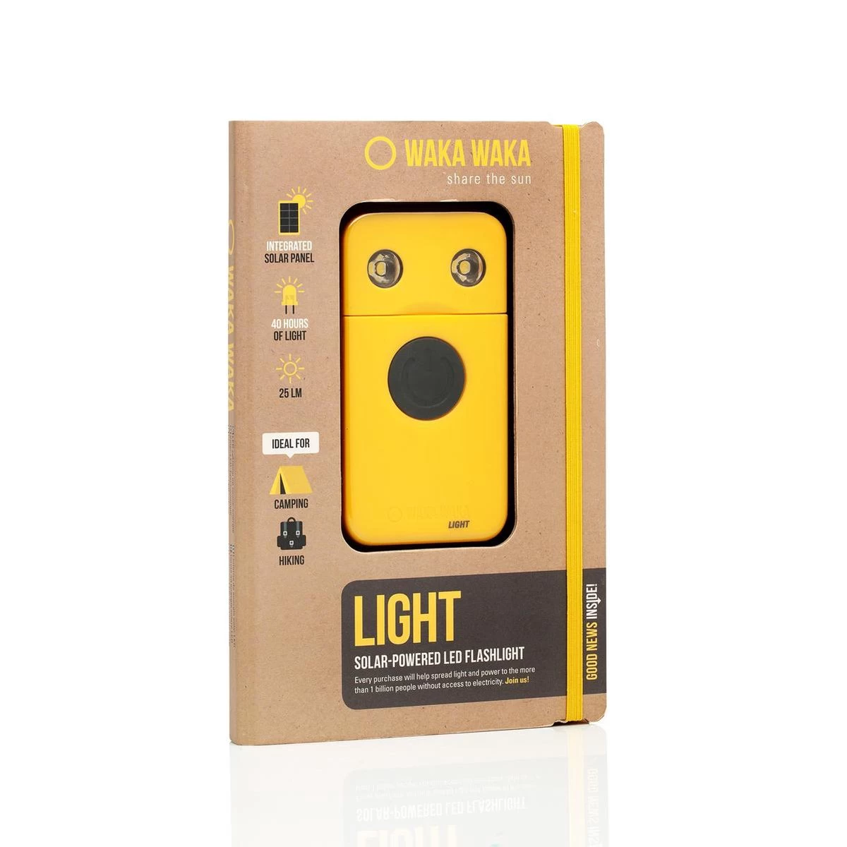 WakaWaka Light Geel - LED Lamp Op Zonne-energie - Zelfopladend 5 WakaWaka Light Geel - LED Lamp Op Zonne-energie - Zelfopladend - Afbeelding 5