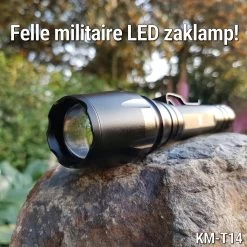 Militaire Zaklamp LED | 1000 Lumen | 2x 18650 Oplaadbare Batterij & Oplader | King Mungo KM-T14 -Kampeerclub 1200x1200 2138