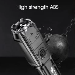 Merkloos Smiling Shark 622a Telescopische Oplaadbare LED Zaklamp - 700lm - Sterk Licht - Oplaadbaar Via USB - 1200mAh - Zwart -Kampeerclub 1200x1200 2151