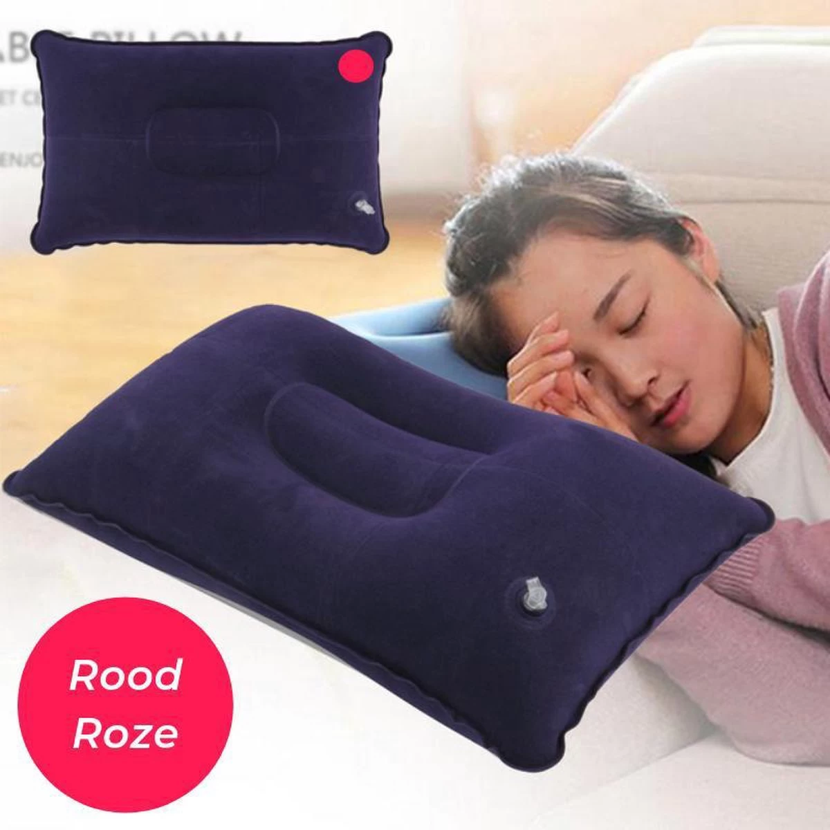 Reiskussen - Opblaasbaar Kampeer Kussen – Hippyfy – Strand Kussen - Zachte Lounge Kussen - Festival Kussen – Picknick Kussen - Vliegtuig Kussen – Hoofdkussentje - Kamperen – Op Reis – Opblaasbare Kussentje – Donker Roze 2 Reiskussen - Opblaasbaar Kampeer Kussen – Hippyfy – Strand Kussen - Zachte Lounge Kussen - Festival Kussen – Picknick Kussen - Vliegtuig Kussen – Hoofdkussentje - Kamperen – Op Reis – Opblaasbare Kussentje – Donker Roze - Afbeelding 2