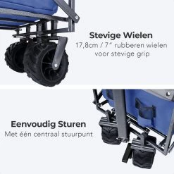 LifeGoods Bolderkar - Opvouwbaar - Tot 80KG - 94L - Wasbaar Polyester - 98x45cm - Blauw/Grijs 19 LifeGoods Bolderkar - Opvouwbaar - Tot 80KG - 94L - Wasbaar Polyester - 98x45cm - Blauw/Grijs -Kampeerclub 1200x1200 2220