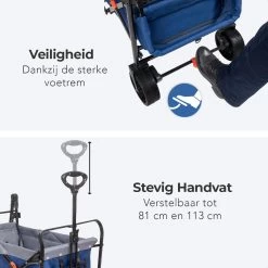 LifeGoods Bolderkar - Opvouwbaar - Tot 120KG - 103L - Extra Draagtas En Duwstang - Wasbaar Polyester - 98x45cm - Blauw/Grijs 20 LifeGoods Bolderkar - Opvouwbaar - Tot 120KG - 103L - Extra Draagtas En Duwstang - Wasbaar Polyester - 98x45cm - Blauw/Grijs -Kampeerclub 1200x1200 2263