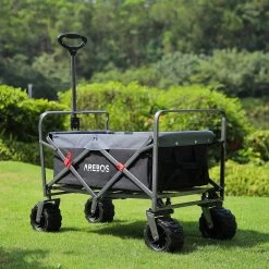 AREBOS Handkar | Transportwagen | Apparatuurwagen | Opvouwbaar | Zwart / Grijs -Kampeerclub 1200x1200 2295