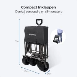 LifeGoods Bolderkar - Opvouwbaar - Tot 80KG - 94L - Wasbaar Polyester - 98x45cm - Zwart/Grijs 17 LifeGoods Bolderkar - Opvouwbaar - Tot 80KG - 94L - Wasbaar Polyester - 98x45cm - Zwart/Grijs -Kampeerclub 1200x1200 2305