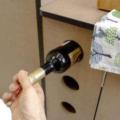 Camper Keuken MDF - Linkerkant EU - Inclusief Kledingstang + Wijnrek - Onbewerkt - Inbouw Kasten Inrichting Kampeerauto Caravan -Kampeerclub 1200x1200 29