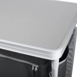 Campart Campingkeuken KI-0734 - Campingkast Groot - 4 Verstelbare Poten - Opvouwbaar En Lichtgewicht - Inclusief Opbergtas - Grijs -Kampeerclub 1200x1200 330