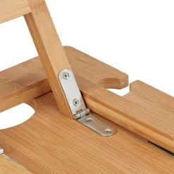 Relaxdays Opvouwbare Picknick Wijntafel - 4 Wijnglazenhouders - Bamboe Dienbladtafel Klein -Kampeerclub 1200x1200 385