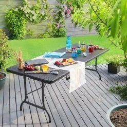Casaria Tuintafel Opvouwbaar – Met Draaggreep 180x75 Cm – Zwart 15 Casaria Tuintafel Opvouwbaar – Met Draaggreep 180x75 Cm – Zwart -Kampeerclub 1200x1200 397