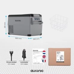 Auronic Elektrische Koelbox - 30.4L - Compressor - 12V En 240V - Grijs -Kampeerclub 1200x1200 499