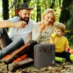 Brisby 4 Laags Geïsoleerde Koeltas - Lunchtas 7 Liter - Donkergrijs -Kampeerclub 1200x1200 536