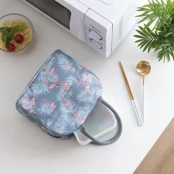 Koeltas - Lunchtas - Volwassenen En Kinderen - Compact & Handig: Zomer - Picknick -School - Lunch - Werk - Grijs Flamingo -Kampeerclub 1200x1200 543