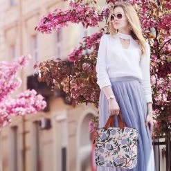 Brisby 4 Laags Geïsoleerde Koeltas - Lunchtas 7 Liter - Bloemetjes Wit -Kampeerclub 1200x1200 568