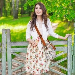 Brisby 4 Laags Geïsoleerde Koeltas - Lunchtas 7 Liter - Bloemetjes Wit -Kampeerclub 1200x1200 571